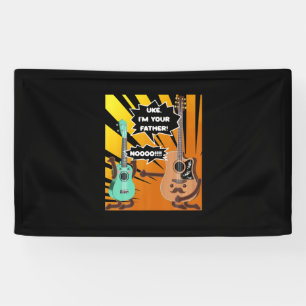 Gitarrist Uke Ich bin dein Vater Geburtstag Banner