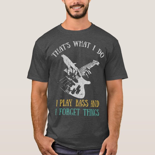 Gitarrist und Gitarrist der Low-End-Gitarre T-Shirt (Vorderseite)