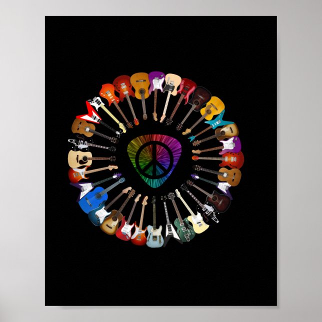 Gitarrist Variety Geburtstag Poster (Vorne)