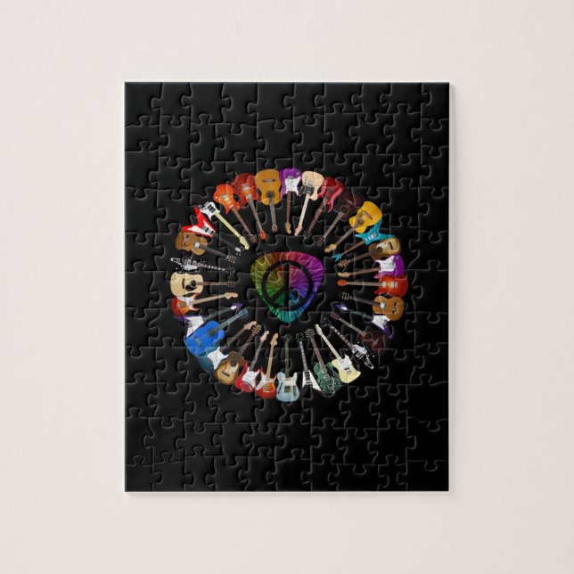 Gitarrist Variety Geburtstag Puzzle (Vertikal)