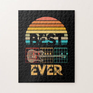 Gitarrist Vater Bester Vater je D A D Chord Gesche Puzzle