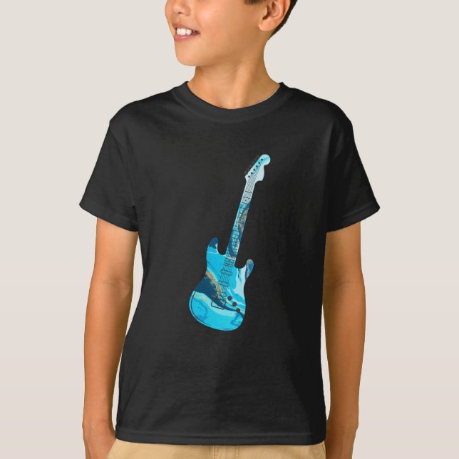 Gitarrist von Funky Electric Gitarre T-Shirt (Vorderseite)