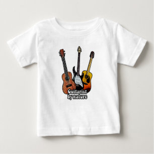 Gitarrist von Natur aus farbenfrohe Gitarren Baby T-shirt