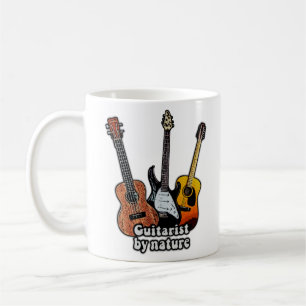 Gitarrist von Natur aus farbenfrohe Gitarren Kaffeetasse