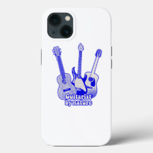 Gitarrist von Natur aus. Retro-blaue Gitarre Case-Mate iPhone Hülle