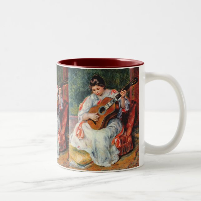 Gitarrist Zweifarbige Tasse (Rechts)