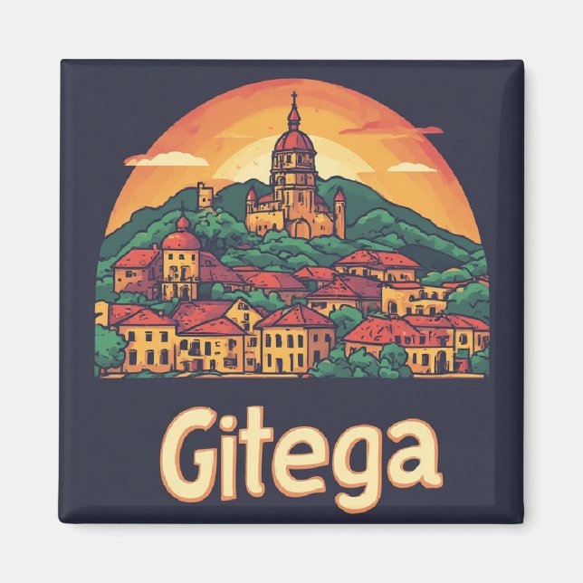 Gitega Burundi-Erinnerungsstück 🏛️ Magnet (Vorne)