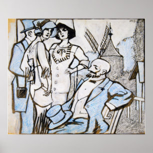 Gitter - an den Longchamps Races Poster