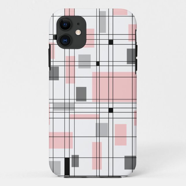 Gitter des mittleren Jahrhunderts Case-Mate iPhone Hülle (Rückseite)