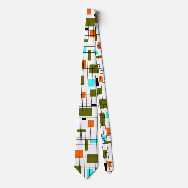 Gitter des mittleren Jahrhunderts Krawatte (Vorderseite)