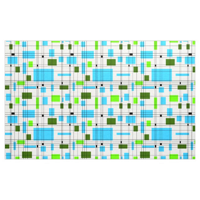 Gitter des mittleren Jahrhunderts Stoff (Yard (91,4 cm))