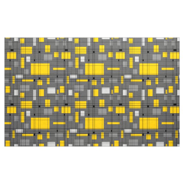 Gitter des mittleren Jahrhunderts Stoff (Yard (91,4 cm))