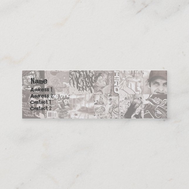 Gitter - dünn mini visitenkarte (Vorderseite)