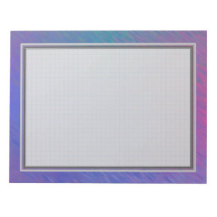 Gitter gezeichneter blauer Notizblock des