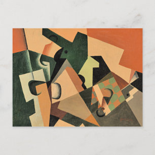 Gitter - Glas und Karton Postkarte