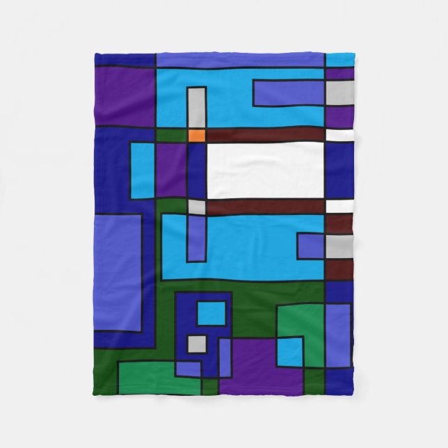 Gitter lässig fleecedecke (Vorderseite)