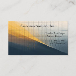 Gitter mit Formen und Punkten Visitenkarte