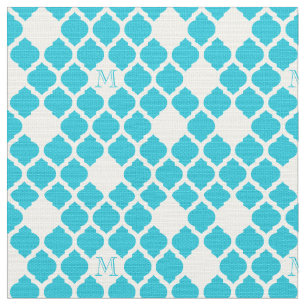 Gitter-Musterzuerstgewebe des Monogramms weißes Stoff
