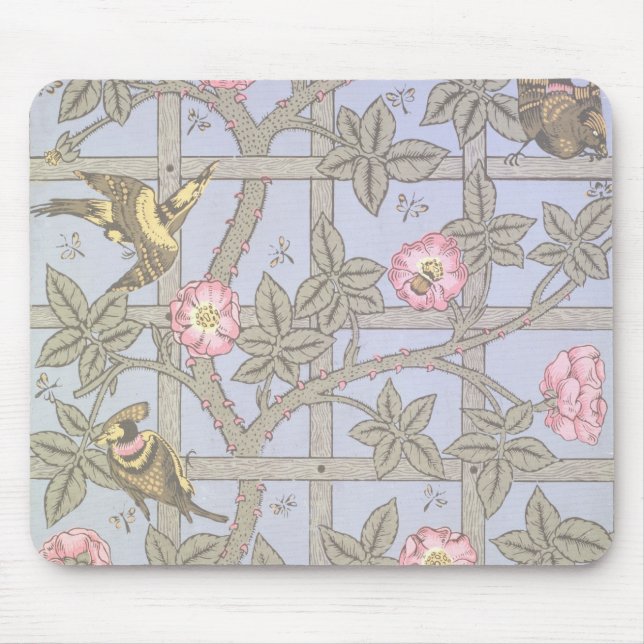 "Gitter" Tapetenentwurf, 1864 Mousepad (Vorne)