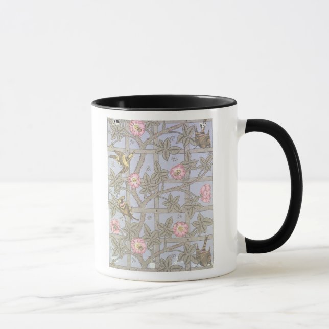 "Gitter" Tapetenentwurf, 1864 Tasse (Rechts)