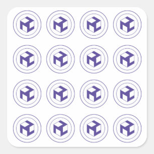 Gitter von Antahkaranas - Antahkarana Quadrat - Quadratischer Aufkleber