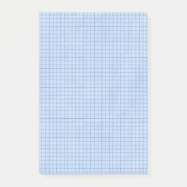 Gitterlinien auf Blau Post-it Klebezettel