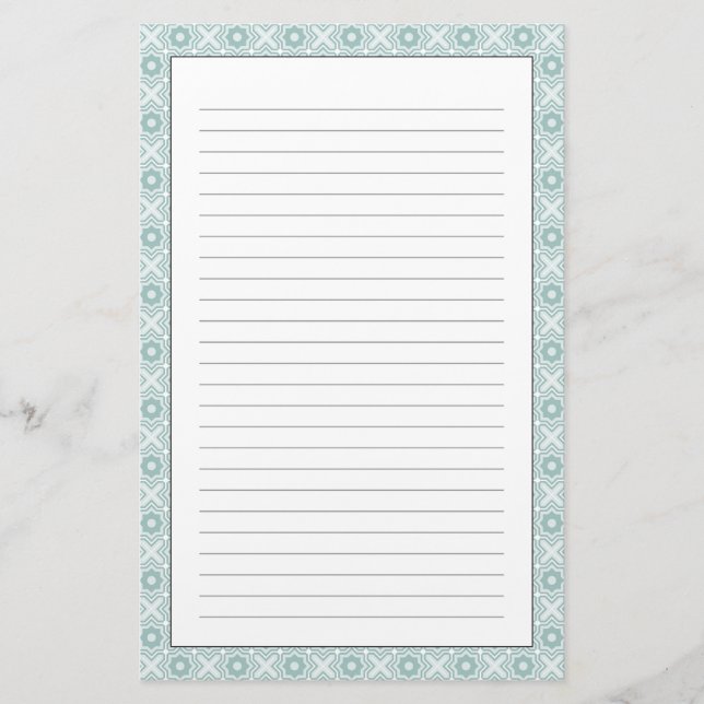 Gittermuster Briefpapier (Vorderseite)