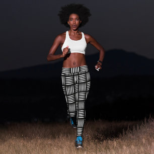 Gittermuster Capri Leggings