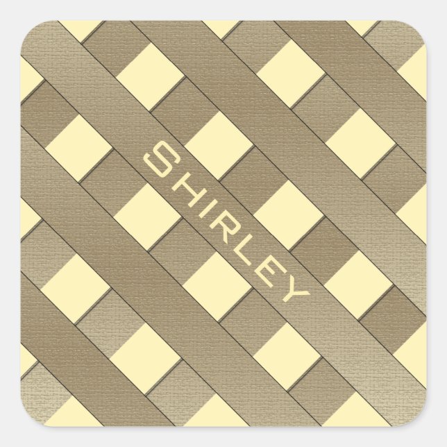 Gitterzaun von Shirley Taylor Quadratischer Aufkleber (Vorderseite)