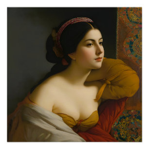 "Giulia Isabella Lombardi" Frauenportrait Poster