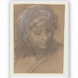 Giulio Cesare Procaccini - Leiter einer weiblichen Aufkleber