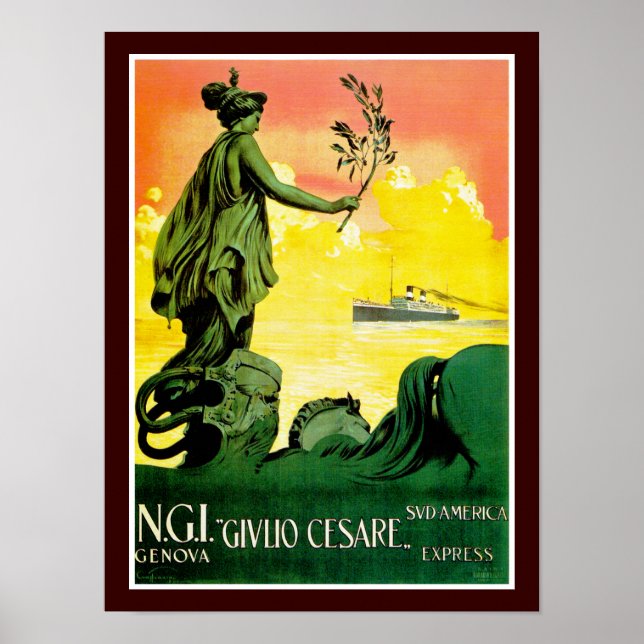 Giulio Cesare ~ Südamerika-Express Poster (Vorne)