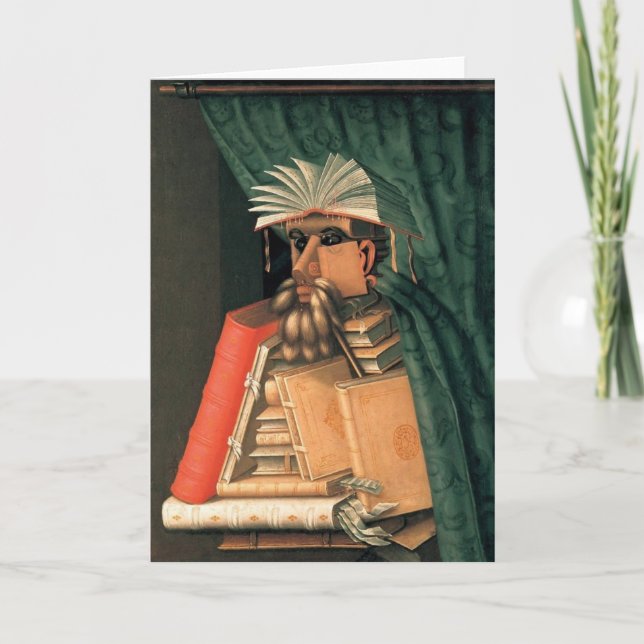 Giuseppe Arcimboldo - der Bibliothekar Karte (Vorderseite)