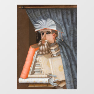 Giuseppe Arcimboldo - Die Bibliothekare Fensteraufkleber
