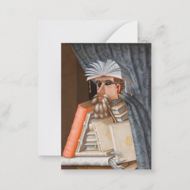 Giuseppe Arcimboldo - Die Bibliothekare Mitteilungskarte (Vorderseite)