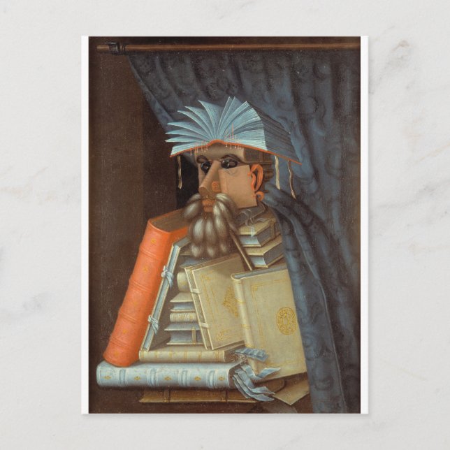 Giuseppe Arcimboldo - Die Bibliothekare Postkarte (Vorderseite)