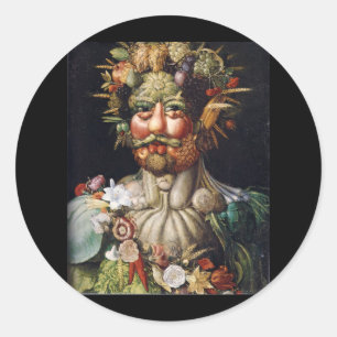 Giuseppe Arcimboldo Gemüsemann (Vertumnus) Runder Aufkleber