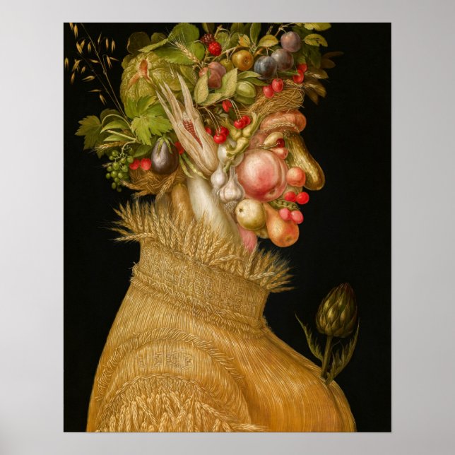 Giuseppe Arcimboldo - Sommer Poster (Vorne)