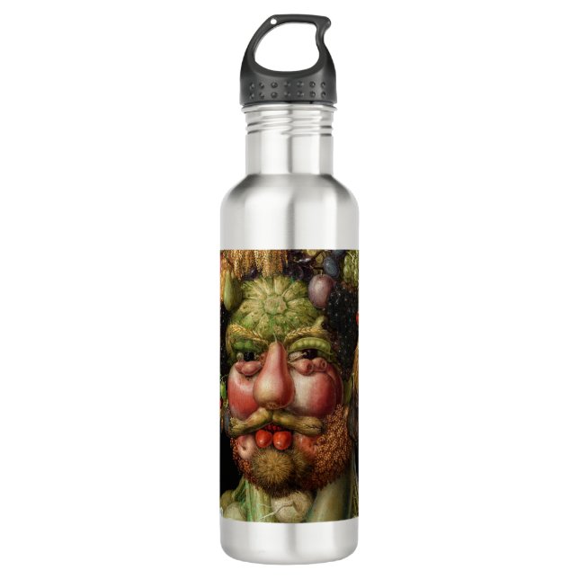 Giuseppe Arcimboldo - Vertumnus Edelstahlflasche (Vorderseite)