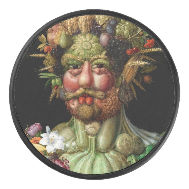 Giuseppe Arcimboldo - Vertumnus Eishockey Puck (Vorderseite)