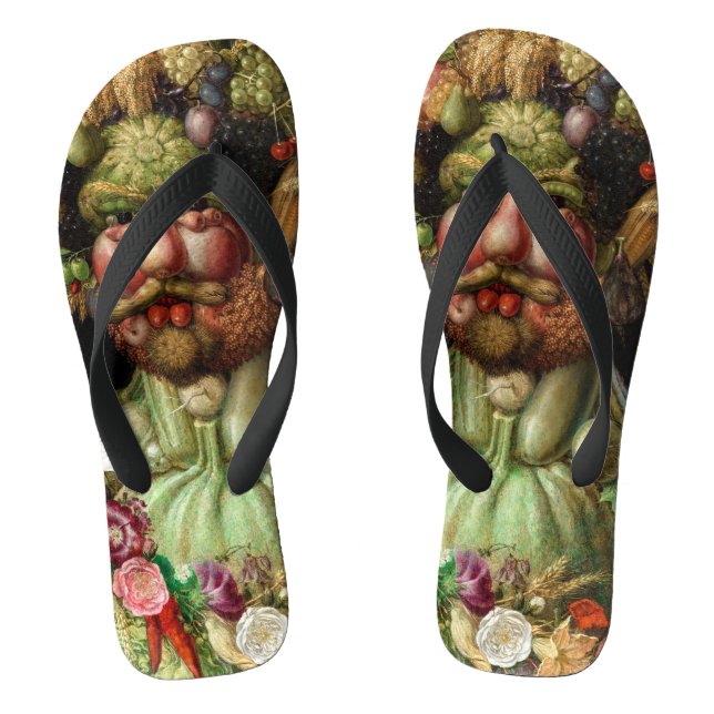 Giuseppe Arcimboldo - Vertumnus Flip Flops (Fußbett)