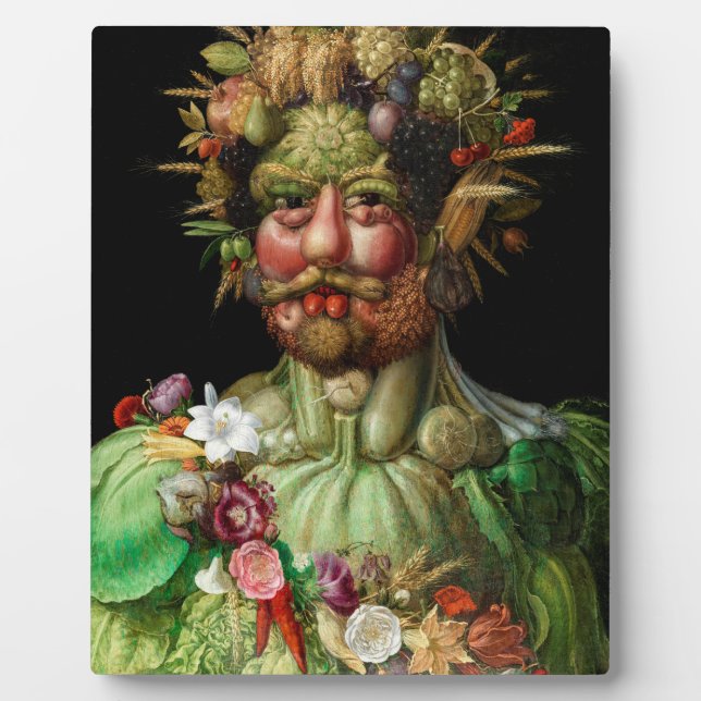 Giuseppe Arcimboldo - Vertumnus Fotoplatte (Vorderseite)