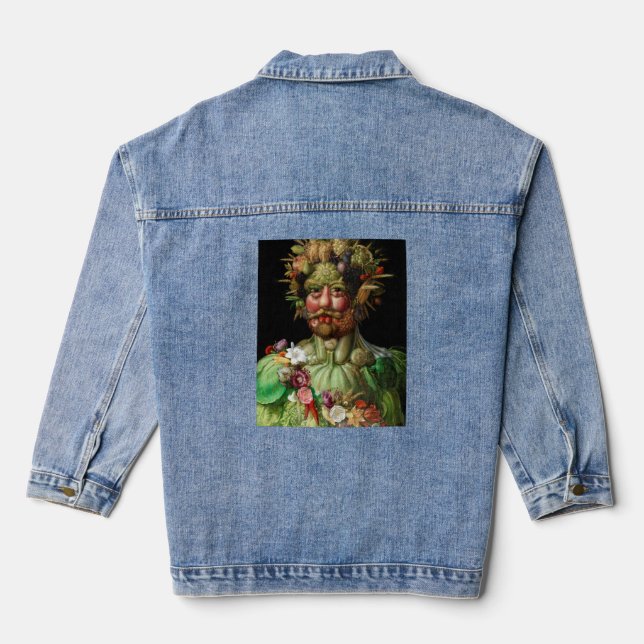 Giuseppe Arcimboldo - Vertumnus Jeansjacke (Rückseite)