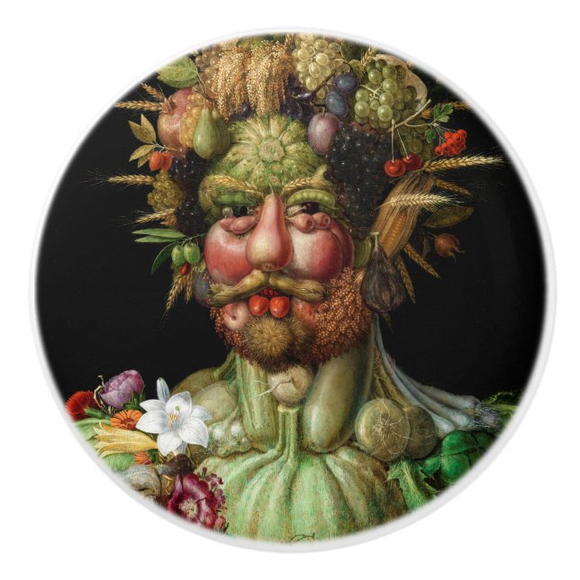 Giuseppe Arcimboldo - Vertumnus Keramikknauf (Vorderseite)