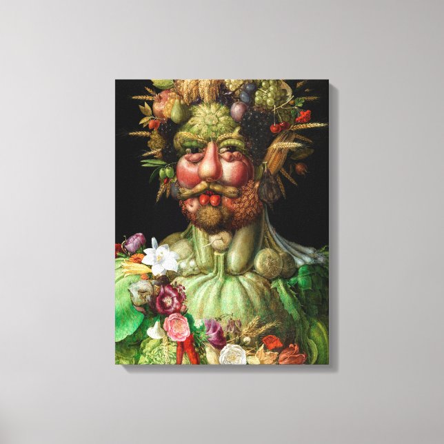 Giuseppe Arcimboldo - Vertumnus Leinwanddruck (Vorderseite)