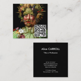 Giuseppe Arcimboldo - Vertumnus - QR-Code Quadratische Visitenkarte