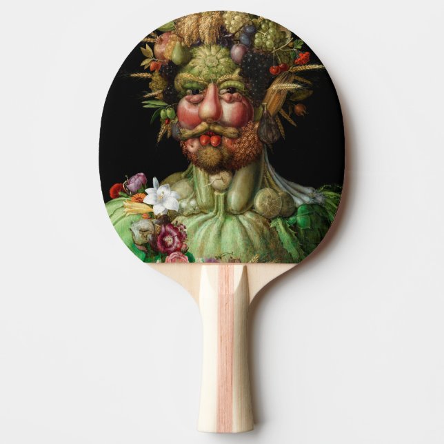 Giuseppe Arcimboldo - Vertumnus Tischtennis Schläger (Vorderseite)