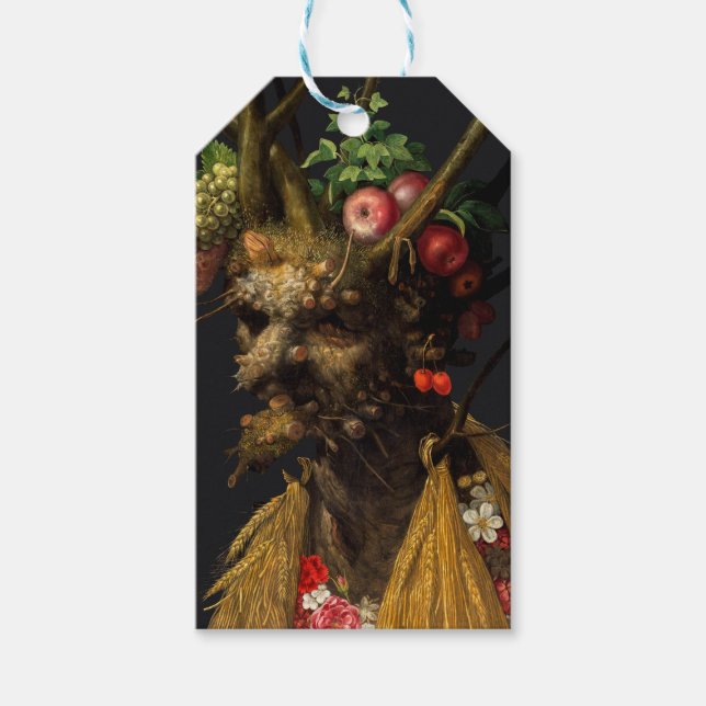 Giuseppe Arcimboldo - Vier Jahreszeiten in einem K Geschenkanhänger (Vorderseite)