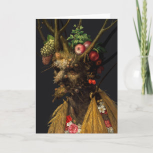 Giuseppe Arcimboldo - Vier Jahreszeiten in einem K Karte