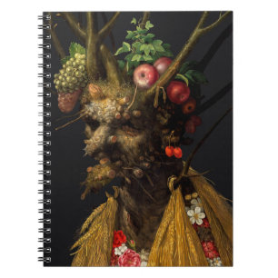 Giuseppe Arcimboldo - Vier Jahreszeiten in einem K Notizblock